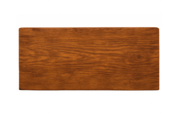 Weathered wooden plank revealing natural grain texture, floating against transparent backdrop, perfect for mockup design