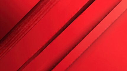 Abstract red surface with layered diagonal strips and subtle light and shadow play