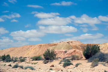 Kholot Tsivoniyim - mountains and dunes of multi-colored sand
