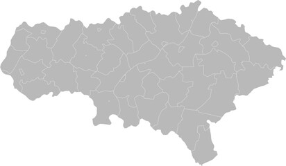 Fototapeta premium Saratov Oblast, Russia – administrative vector map with district boundaries (Web Mercator projection, PPT-compatible & fully editable)