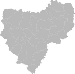 Smolensk Oblast, Russia – administrative vector map with district boundaries (Web Mercator projection, PPT-compatible & fully editable)