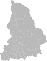 Sverdlovsk Oblast, Russia – administrative vector map with district boundaries (Web Mercator projection, PPT-compatible & fully editable)