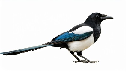 Obraz premium Eurasian magpie profile