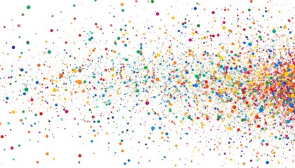 Colorful confetti explosion