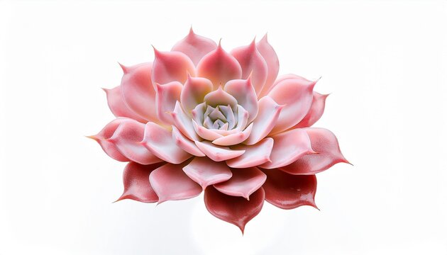 Pink echeveria succulent blossom - Powered by Adobe