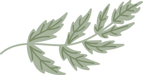 Leafy Branch Cartoon