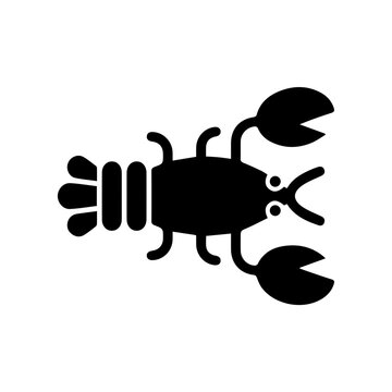 obster ocean glyph icon