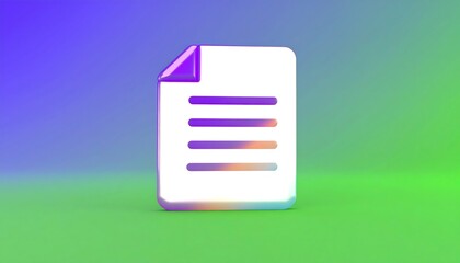 Document icon on gradient background (1)