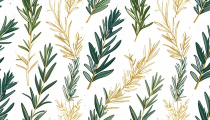Fototapeta premium Rosemary Gold Garnish