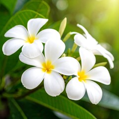 Close-up of white flowers in nature