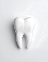 Isolated white tooth model
