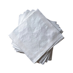 Clean and Fresh Napkins: A pristine stack of elegant white paper napkins, artfully arranged, symbolizing cleanliness and everyday use.