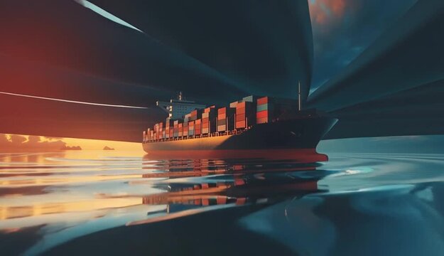 Surreal dreamlike interpretation of tariffs choking the global economy