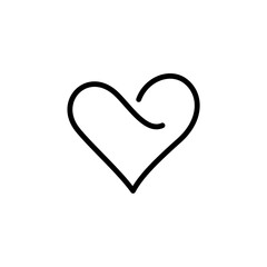 line art love design icon or logo 