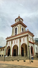 Tamesis, Antioquia, Colombia. July 22, 2025. The parish church is Romanesque in style and is the longest (64 meters) and tallest (49 meters).