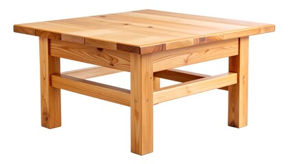 Light wood coffee table
