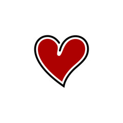 line art love design icon or logo 