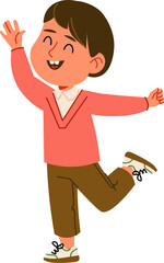 Joyful Child Jumping