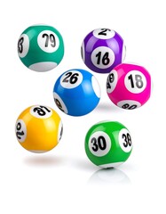 Lottery balls in motion