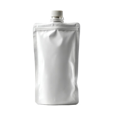 Stand-up Pouch with Twist Cap: a clean, modern stand-up pouch with a twist cap. showcasing it's functionality, minimalist design and versatile packaging solution.