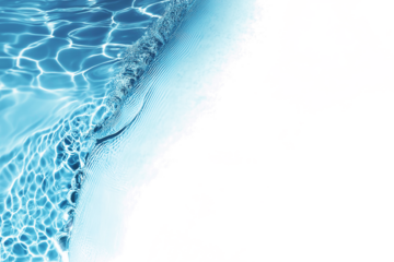 Transparent surface texture with splashes and bubbles. Abstract nature background. Cosmetic moisturizer water green.