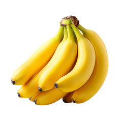 Banana Bunch: Freshly harvested bunch of ripe bananas, their vibrant yellow hues and natural textures appealing to the senses, symbolizing wholesome nutrition and exotic tropical delight.
