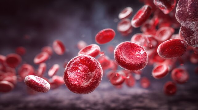 Dynamic CGI of hemolytic anemia causing destruction of erythrocytes combined with kidney inflammation and impaired filtration function.