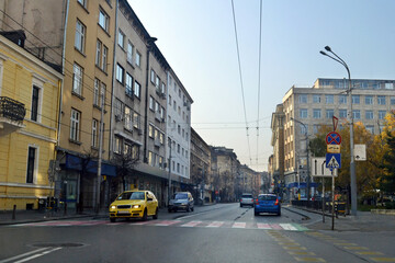 Driving around the city of Sofia, the capital of Bulgaria.