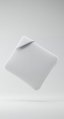 Minimalist White Tablet Sleeve Mockup