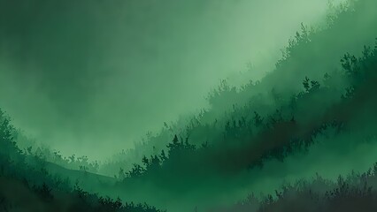 Professional gradient in forest green to graphite with textured haze gives a grounded, serious, and sophisticated impression