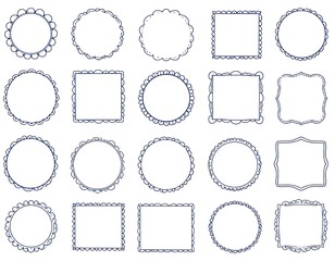Assorted decorative frames