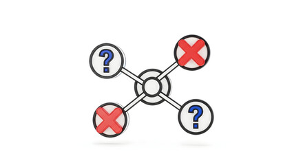 Decision Making Process Problem Solving Crossroads Choice Concept