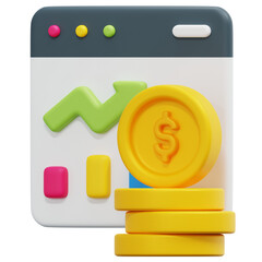 3D Investment Icon