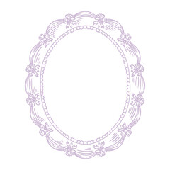 Original illustrations of ornate vintage rococo frames and coquettes, hand-drawn in a minimalist style.  for posters, cards, and graphic design.