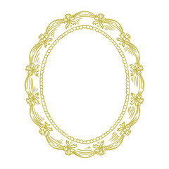 Original illustrations of ornate vintage rococo frames and coquettes, hand-drawn in a minimalist style.  for posters, cards, and graphic design.