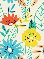 Vector illustration. Seamless pattern for printing.