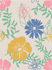 Vector illustration. Seamless pattern for printing.