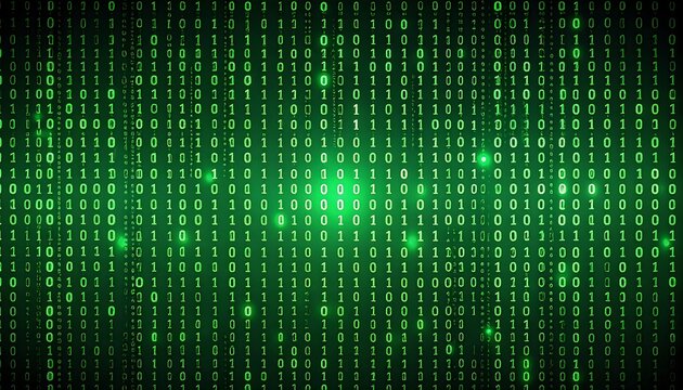 Binary code digital background