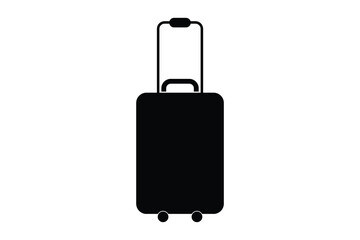 suitcase and luggage icon. suitcase with luggage icon, briefcase and trolley icon.