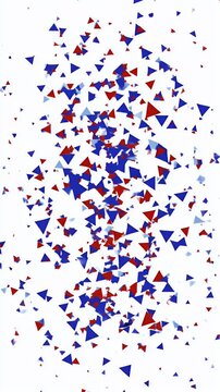 Abstract Triangle Pattern Background Red Blue And White Texture