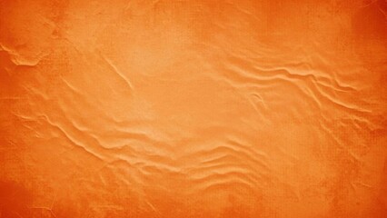Orange paper texture background, wrinkled and slightly grungy look