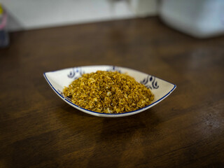 Crispy Golden Toasted Food in White Bowl