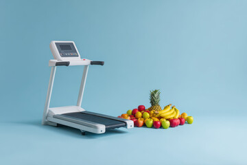 highquality fitness equipment setup featuring modern exercise machine complete with overlay of heart rate and