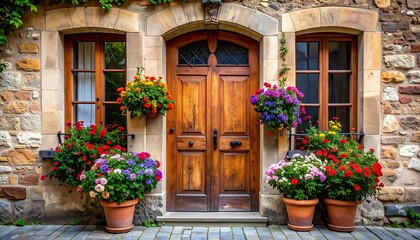 Colorful European Doorway