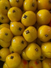 This lukchup resembles nastar cookies with raisins on top.