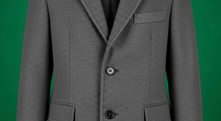 Gray Coat with Button