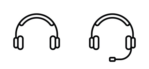 headphone icon vector. Customer support Vector illustration