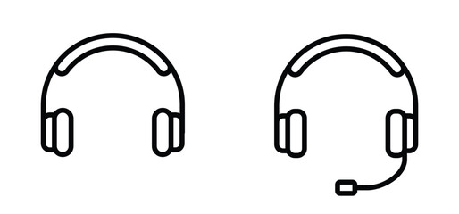 headphone icon vector. Customer support Vector illustration