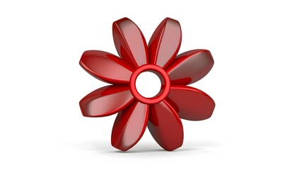 Abstract Black Petal Rotation Shape