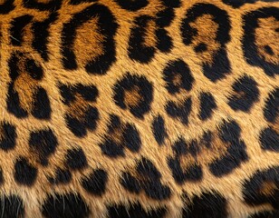 Leopard skin texture close-up